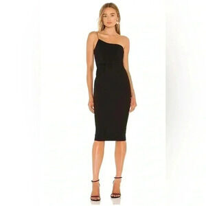Nookie Lust One Shoulder Midi Dress